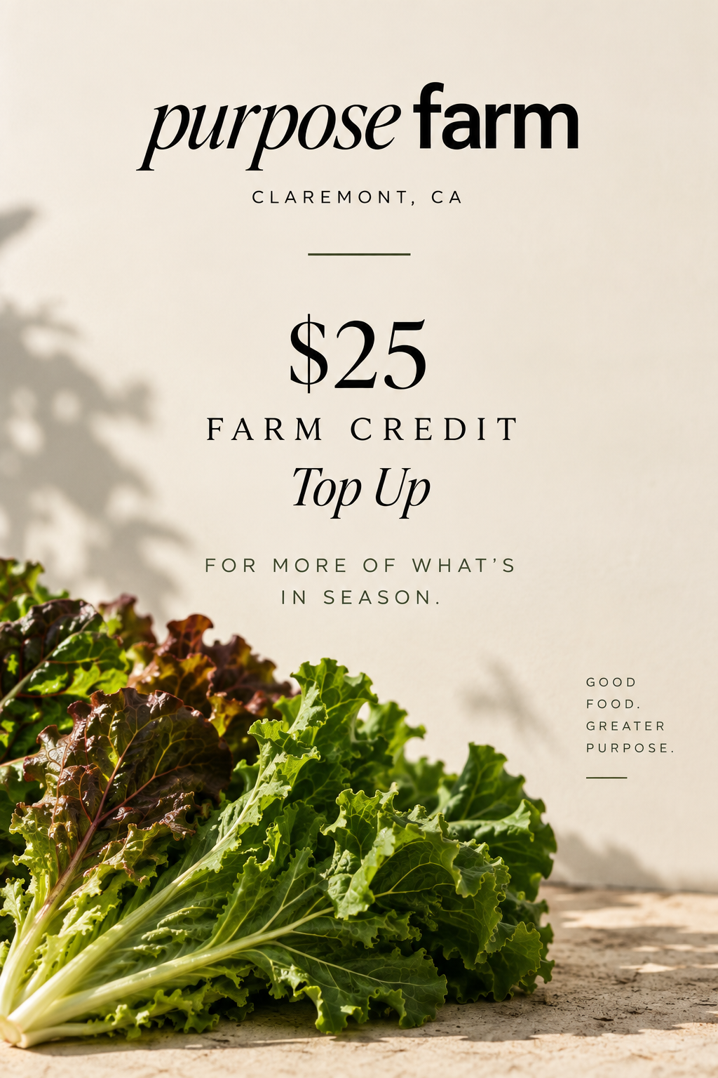 +$25 Farm Credit